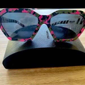 Genuine Prada sunglasses women pink camo